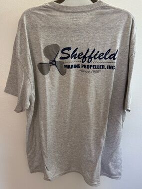 Sheffield Marine Propeller Gray T-shirt 2XL